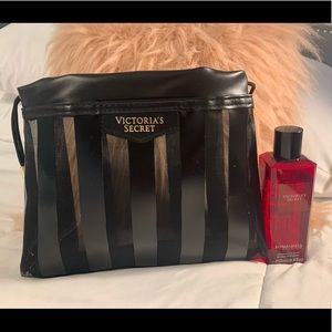 Victoria’s Secret mesh cosmetics bag.
